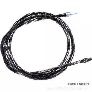 전동드릴용 스프링 청소 관통기 하수관 배관 하수구뚫는기계 개수대 화장실