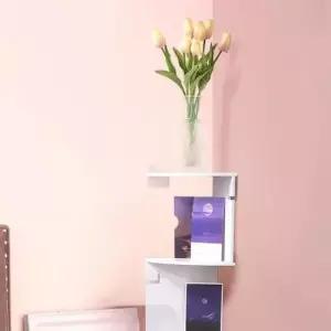 [JED] 조립 벽걸이 모던수납선반 모서리 선반 수납 코너장 부착식