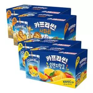 카프리썬 음료수 사파리 10입 2개 오렌지망고 10입 2개 GST