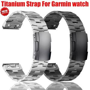 26mm 퀵핏 티타늄 스트랩 (가민 호환 페닉스 8 43/6/6XPro/7/7X/5X/5XPlus/포러너 945 935 호환) 메탈 릴리