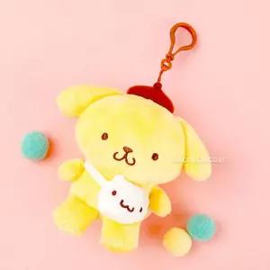 산리오 폼폼푸린 프렌즈 봉제 인형 가방고리 키링 13cm