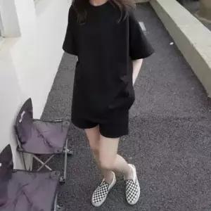 올블랙 반팔 반바지 여름 상하 세트 트레이닝복