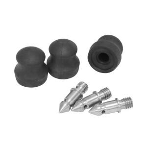 스테인리스 스틸 미끄럼 방지 고무 삼각대 스파이크 Gitzo Benro 모노포드 커버 사진 액세서리 3/8 인치 3