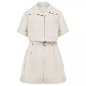 [LINE](대전신세계)[라인] [BYLYNN]오픈카라 하프 점프수트 NWJSPF0100