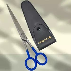 7인치 면도날 샤프 프로페셔널 스트레이트 이발 가위 스테인리스 스틸 헤어 커팅 남녀 이지 그립 핸들용