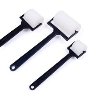 평면 스펀지 롤러 롱핸들 브러시 창의 미술 물감 그림 낙서 도구