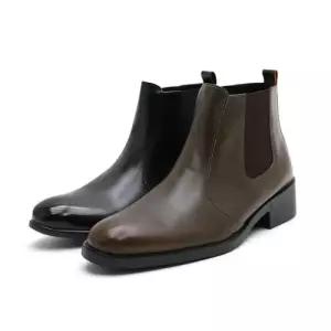 [마이시크]웰스하이 남자구두 수제화 밴딩 첼시부츠 워커3.5cm