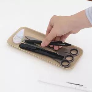 다용도 가죽 필기구 트레이 1P 논슬립 펜접시 수납 정리 소품 받침대