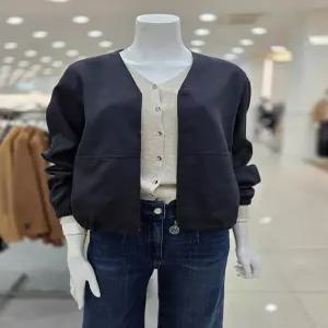 [더아이잗]스트링 브이넥 집업 점퍼 IP9A0JP191BK10_DJ