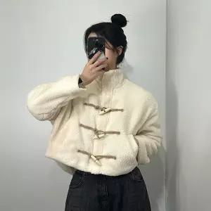 [하프클럽/]여성 떡볶이 양털 뽀글이 덤블 집업 퍼 자켓