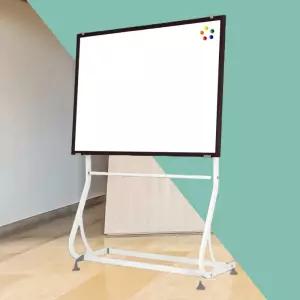 법랑칠판 자석보드 S 이동식 화이트보드 120x180 월넛