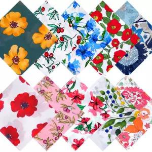 10매 아사 가제 면 손수건 여성용 남자용 마리엔느 빅 사이즈 손수건