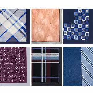 6장 세트 캐릭터 남성용 실속형 마리끌레르 면 손수건