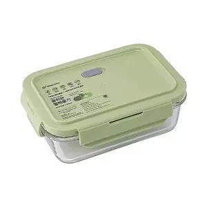 밀폐용기 570ml 직사각2호 오븐락 유리반찬통 스텐밀폐용기