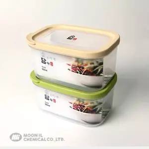 [골드스마일]밀폐용기 소담직사각 베이지 4호 매직크린 유리반찬통