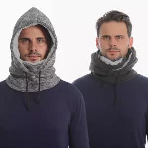 남여공용 융털 기모 안감 따뜻한 후드 넥워머 azd8+7SMB