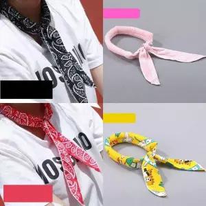 넥쿨링스카프 시원한 여름 목도리 아이스 냉감 프린팅 여름 타원