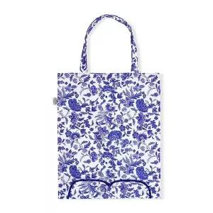 [골드스마일]패브릭장바구니 소형에코백 접이식 쇼핑백 블루 다용도에코백