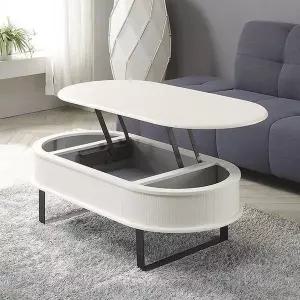 [하프클럽/셀러허브]화이트 리프트업 거실리프트테이블 쇼파테이블