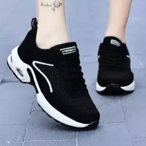 여성 통기성 좋고 편안한 에어굽 내장 데일리 워킹화 스니커즈뮬 발편한운동화