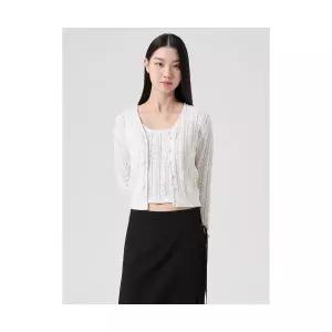 매장정품 에잇세컨즈 8SECONDS 포인텔 브이넥 카디건 아이보리 (11445ADY20) 11445ADY20 679122