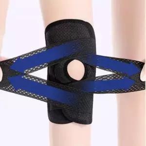 보호대 이중 V스트랩 무릎보호 실리콘 패드 무릎용보호대 2p