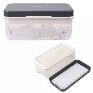 [콩심팥심]푸쉬 아이스 큐브 얼음 메이커 셀프 보관 케이스