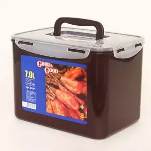 밀폐용기 7L(쵸코_핸디형) 1개 김치통 냉장고밀폐용