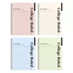 [문구/오피스] ibis 2000 슬림 원링노트 심플컬러지 1박스 80개입