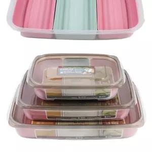 [콩심팥심]씨밀렉스 킵칸칸 3분할 냉장고 전자렌지 튀김부침용기