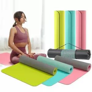 [콩심팥심]TPE 6mm 휴대용요가매트 미니얇은 트레이닝 홈트운동 스포츠매트