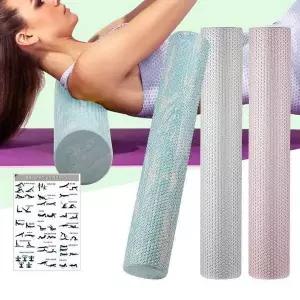 EVA폼롤러 91cm 요가폼폴러 마사지롤러 돌기형폼블러 요가폼롤러