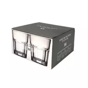 bns 투명 심플 유리컵 물컵 240ml 4p 주방컵 가정용컵