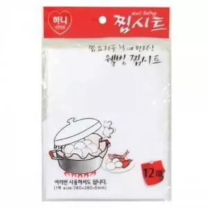 WL 다호용 찜시트 12매입 생선찜시트 전자레인지덮개