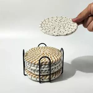 WL 코스터 세트 8p 컵받침 소품 매트