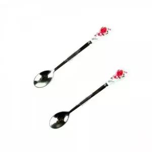 WL 빨간장미 티스푼 2P 10세트 손님용스푼 과일스푼