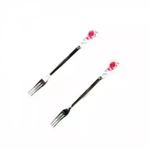 WL 빨간장미 티포크 2P 10세트 손님용포크 디저트포크