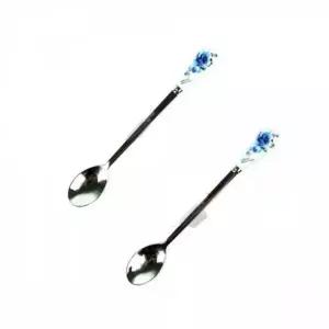 WL 블루 컬러 티스푼 2P 10세트 디저트스푼 과일스푼