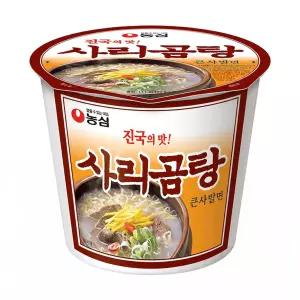 농심 사리곰탕 큰사발 111g, 16개