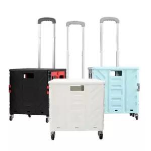 보물찾기 접이식 쇼핑 핸드 장바구니 폴딩 카트 민트 LUAZ-50A