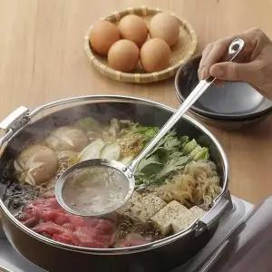 [RIZPICK]일본 스텐 미세 거품 거름망 국자 (대)