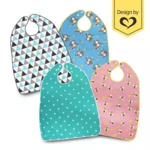 방수천 성인 방수턱받이(버튼형) 모음 위생/방수/실버/앞치마