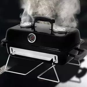 [RIZPICK]꾸버스 바베큐그릴 블랙 스모킹셰프 직화구이 훈제