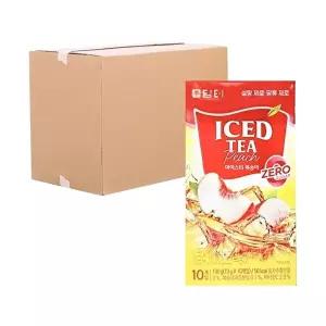 [담터][박스] 담터 제로슈가 아이스티 복숭아 10T 16입