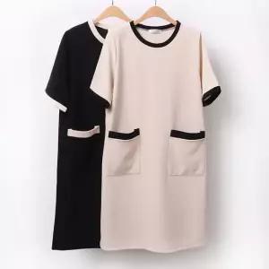 빅사이즈사랑해요 9019L402 빅포켓박스원피스 NB