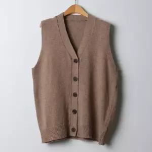 아이우먼 포근램스울버튼조끼 EBJ342M402 빅사이즈