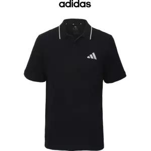 아디다스 캐주얼 로고 카라반팔 기능티 가벼운착용감 등산티 아웃도어룩 깔끔한 편한작업복 단체티 티셔츠