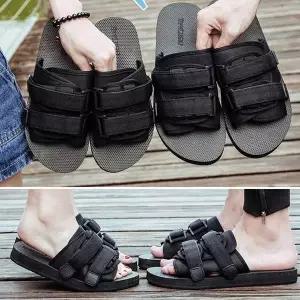 [RIZPICK]신혼여행 스트랩 샌들 찍찍이 찍찍이 여름 슬리퍼