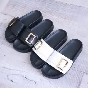 인기상품 국산 여성 슬리퍼 사무실 슬리퍼 골드버클 2.5CM) [W16C6B6_260330]