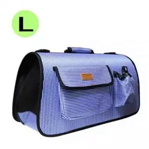 피플펫 천국 스포츠 이동가방 줄무늬(블루)(L)